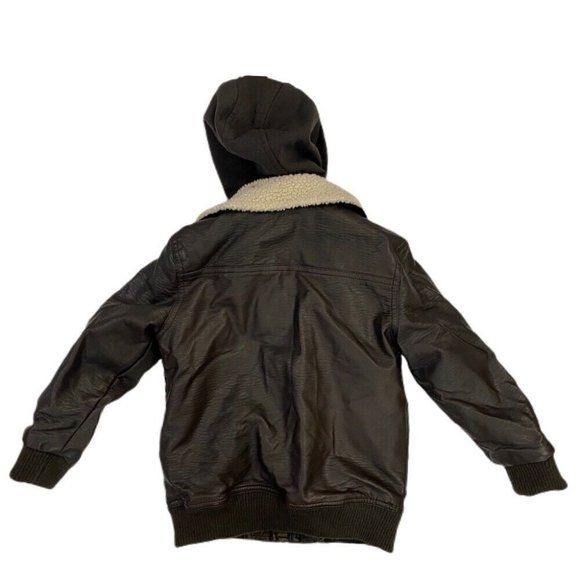 First Wave faux leather bomber jacket coat TODDLER SIZE 4/5 - Picture 2 of 4